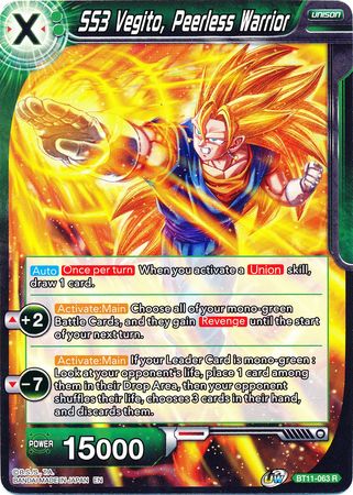 SS3 Vegito, Peerless Warrior [BT11-063] | Fandemonia Ltd