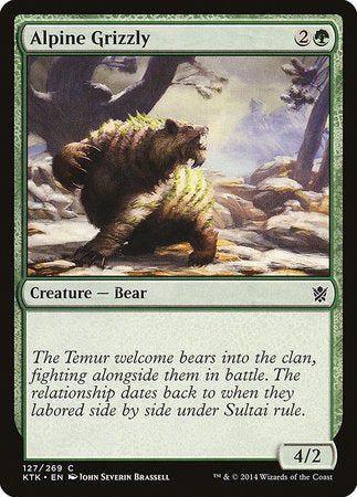 Alpine Grizzly [Khans of Tarkir] | Fandemonia Ltd