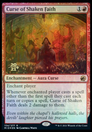 Curse of Shaken Faith [Innistrad: Midnight Hunt Prerelease Promos] | Fandemonia Ltd