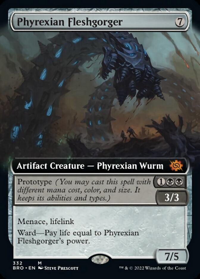 Phyrexian Fleshgorger (Extended Art) [The Brothers' War] | Fandemonia Ltd