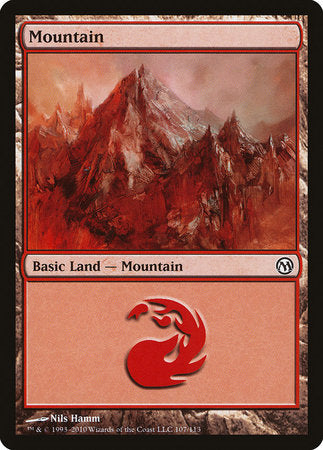 Mountain (107) [Duels of the Planeswalkers] | Fandemonia Ltd