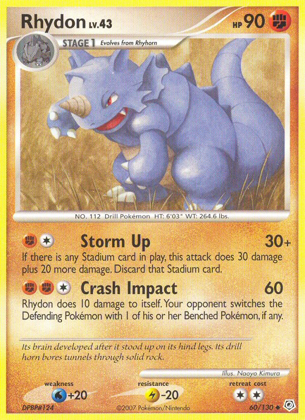 Rhydon (60/130) [Diamond & Pearl: Base Set] | Fandemonia Ltd