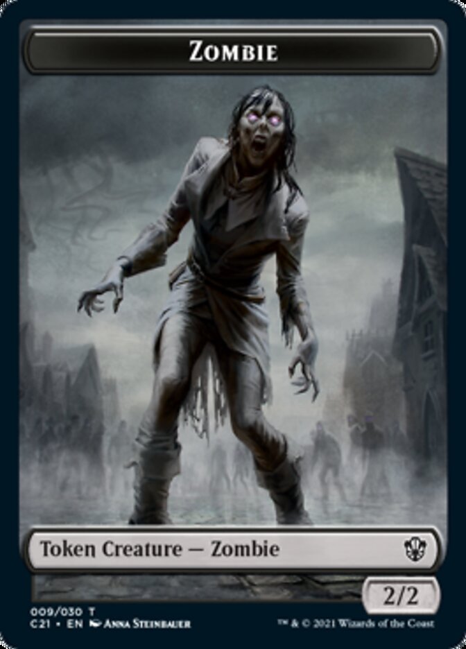 Zombie // Spirit Token [Commander 2021 Tokens] | Fandemonia Ltd