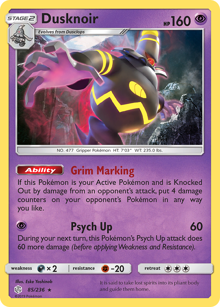 Dusknoir (85/236) [Sun & Moon: Cosmic Eclipse] | Fandemonia Ltd