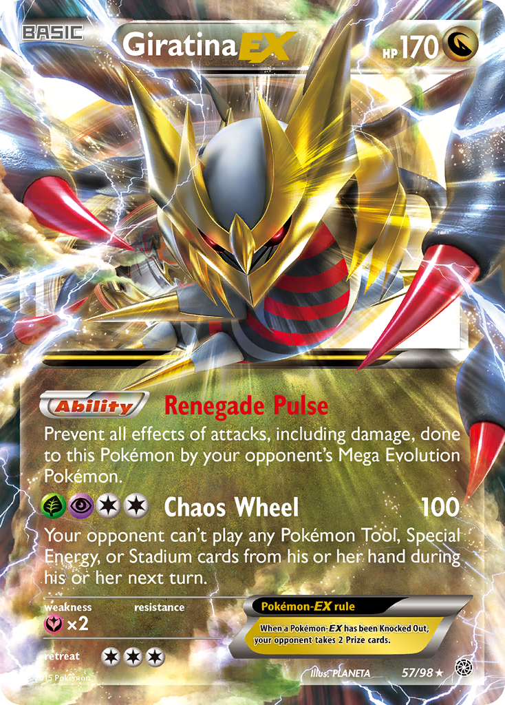 Giratina EX (57/98) [XY: Ancient Origins] | Fandemonia Ltd