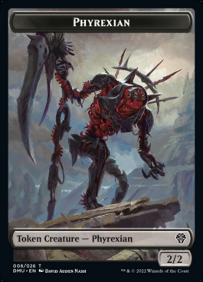 Phyrexian Token [Dominaria United Tokens] | Fandemonia Ltd