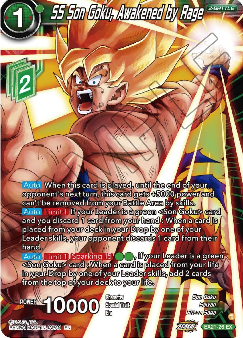 SS Son Goku, Awakened by Rage (EX21-26) [5th Anniversary Set] | Fandemonia Ltd