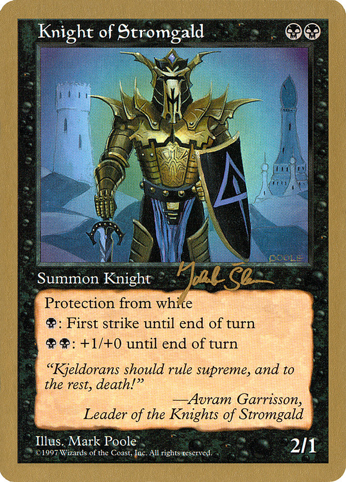 Knight of Stromgald (Jakub Slemr) [World Championship Decks 1997] | Fandemonia Ltd