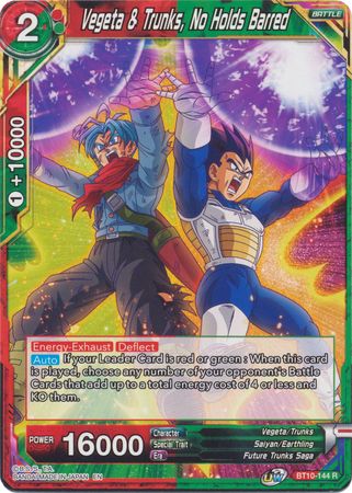 Vegeta & Trunks, No Holds Barred [BT10-144] | Fandemonia Ltd