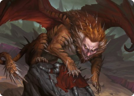 Manticore Art Card [Dungeons & Dragons: Adventures in the Forgotten Realms Art Series] | Fandemonia Ltd