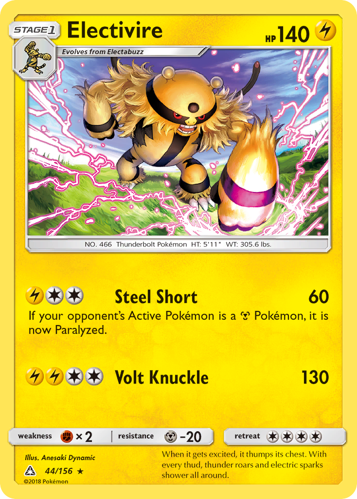 Electivire (44/156) [Sun & Moon: Ultra Prism] | Fandemonia Ltd