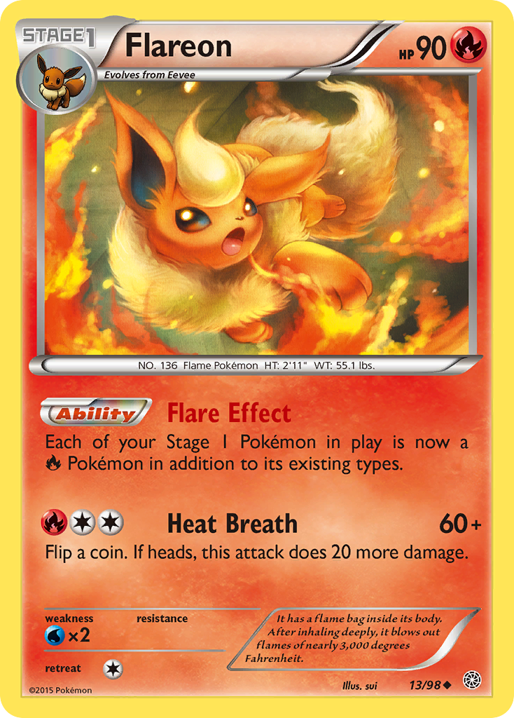 Flareon (13/98) [XY: Ancient Origins] | Fandemonia Ltd