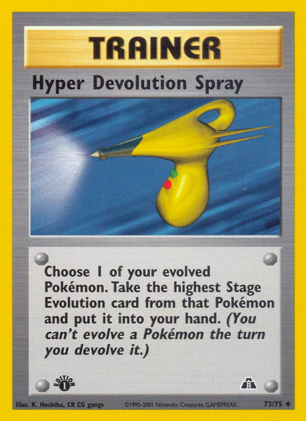 Hyper Devolution Spray (73/75) [Neo Discovery 1st Edition] | Fandemonia Ltd