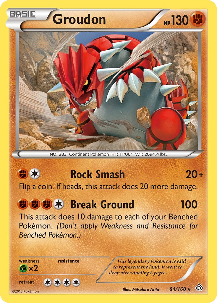 Groudon (84/160) (Theme Deck Exclusive) [XY: Primal Clash] | Fandemonia Ltd