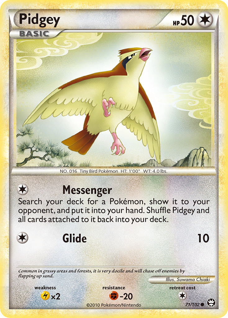 Pidgey (71/102) [HeartGold & SoulSilver: Triumphant] | Fandemonia Ltd