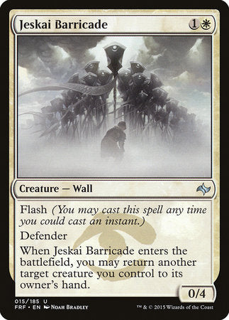 Jeskai Barricade [Fate Reforged] | Fandemonia Ltd