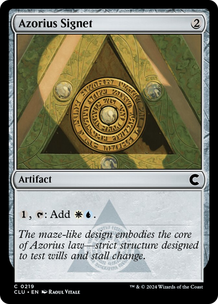 Azorius Signet [Ravnica: Clue Edition] | Fandemonia Ltd