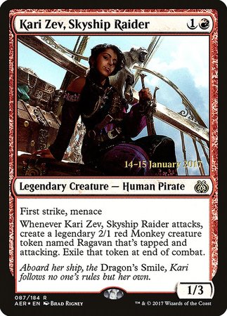 Kari Zev, Skyship Raider [Aether Revolt Promos] | Fandemonia Ltd