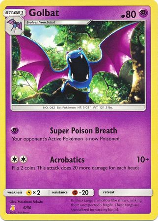 Golbat (6/30) [Sun & Moon: Trainer Kit - Alolan Raichu] | Fandemonia Ltd