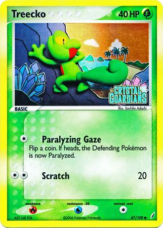 Treecko (67/100) (Stamped) [EX: Crystal Guardians] | Fandemonia Ltd