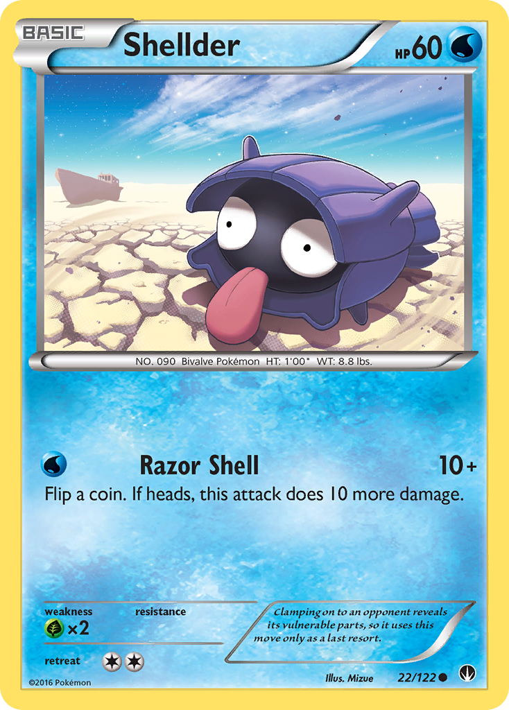 Shellder (22/122) [XY: BREAKpoint] | Fandemonia Ltd