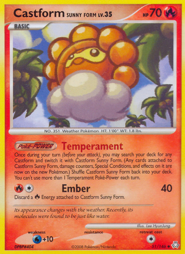 Castform Sunny Form (51/146) [Diamond & Pearl: Legends Awakened] | Fandemonia Ltd