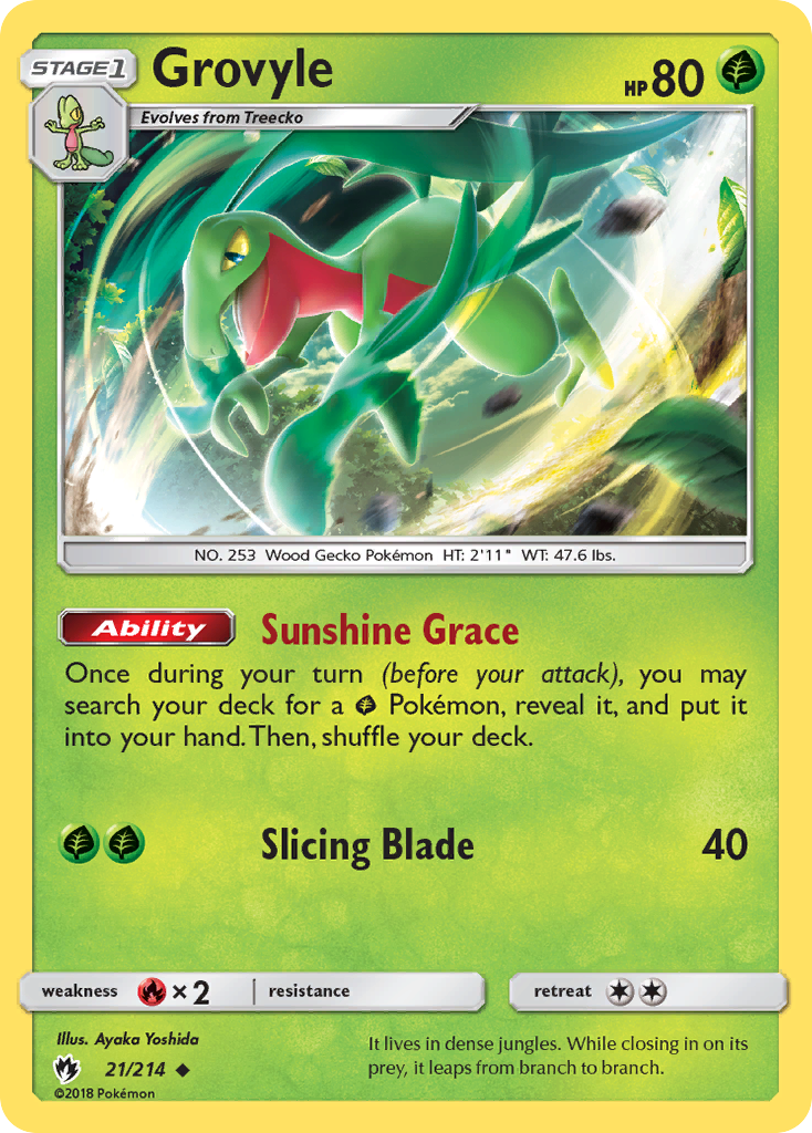 Grovyle (21/214) [Sun & Moon: Lost Thunder] | Fandemonia Ltd