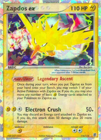 Zapdos ex (116/112) [EX: FireRed & LeafGreen] | Fandemonia Ltd