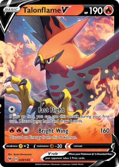 Talonflame V (029/185) [Sword & Shield: Vivid Voltage] | Fandemonia Ltd