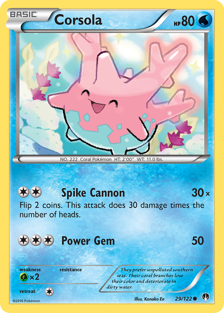 Corsola (29/122) [XY: BREAKpoint] | Fandemonia Ltd