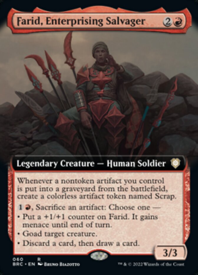 Farid, Enterprising Salvager (Extended Art) [The Brothers' War Commander] | Fandemonia Ltd