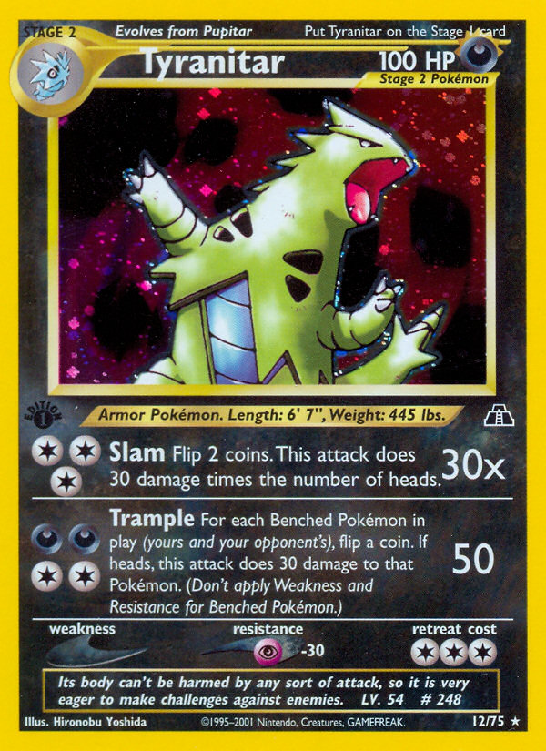 Tyranitar (12/75) [Neo Discovery 1st Edition] | Fandemonia Ltd