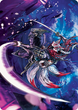 Blade-Blizzard Kitsune Art Card [Kamigawa: Neon Dynasty Art Series] | Fandemonia Ltd