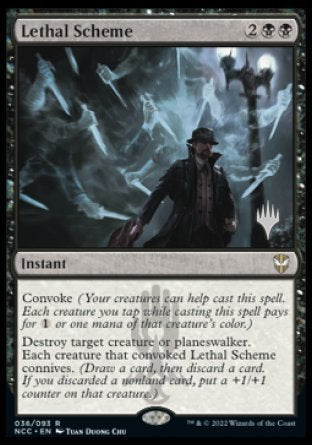 Lethal Scheme (Promo Pack) [Streets of New Capenna Commander Promos] | Fandemonia Ltd