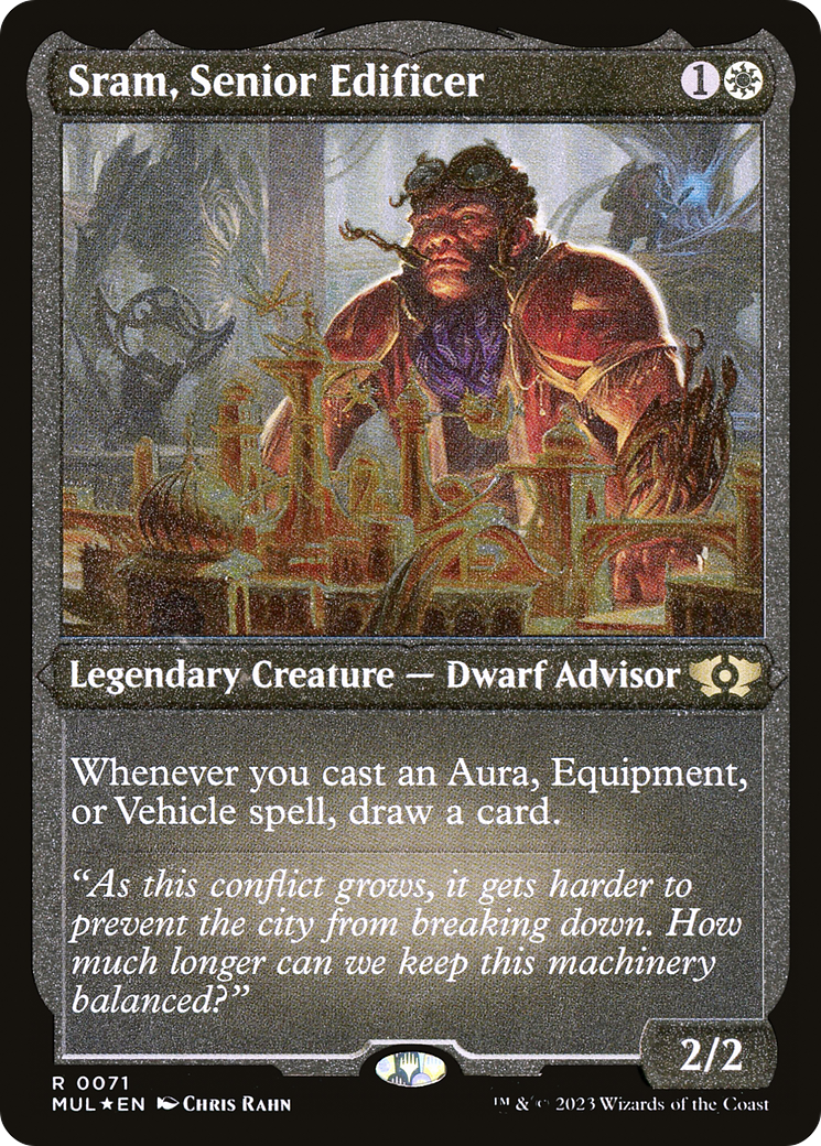 Sram, Senior Edificer (Foil Etched) [Multiverse Legends] | Fandemonia Ltd