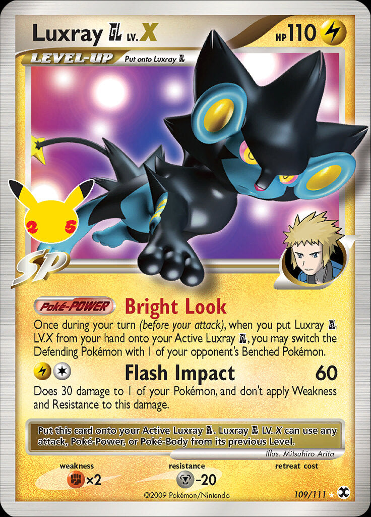 Luxray GL LV.X (109/111) [Celebrations: 25th Anniversary - Classic Collection] | Fandemonia Ltd