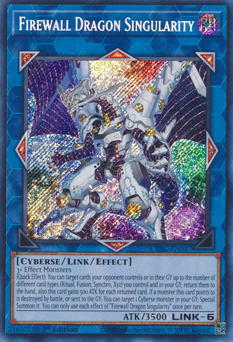 Firewall Dragon Singularity [CYAC-EN047] Secret Rare | Fandemonia Ltd