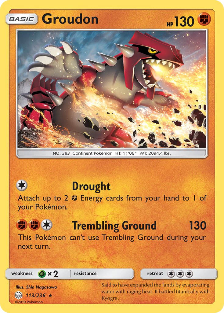 Groudon (113/236) [Sun & Moon: Cosmic Eclipse] | Fandemonia Ltd