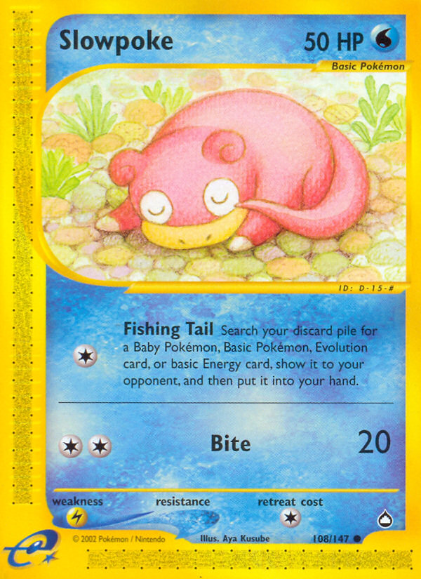 Slowpoke (108/147) [Aquapolis] | Fandemonia Ltd