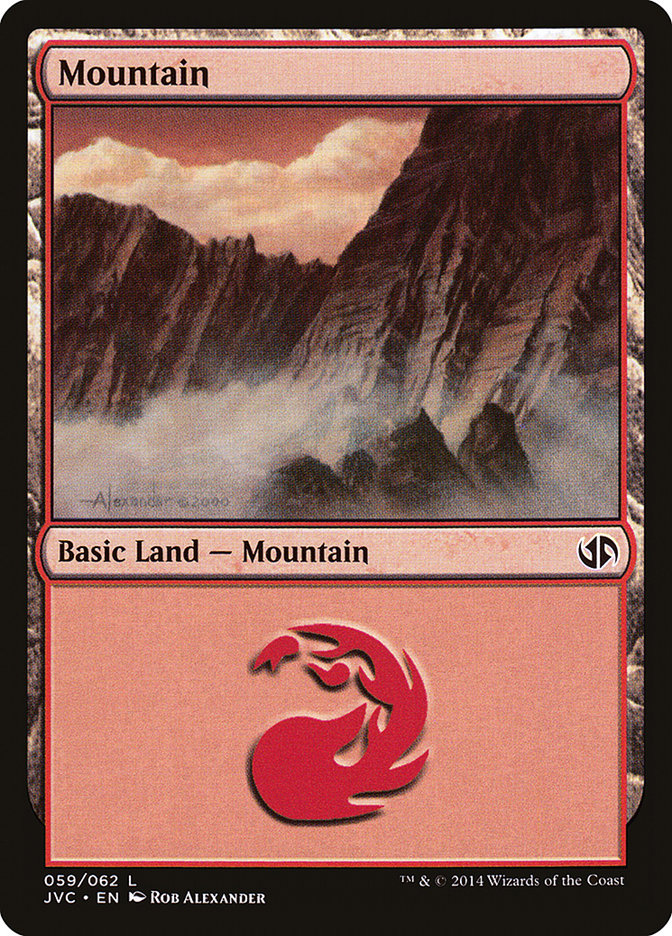 Mountain (61) [Duel Decks Anthology] | Fandemonia Ltd