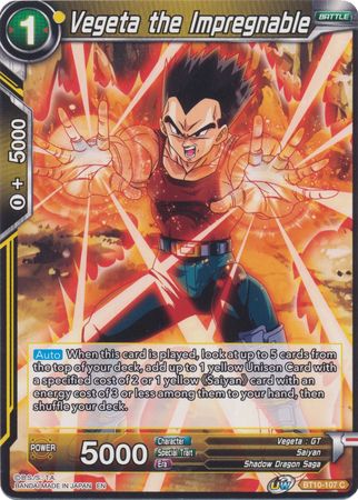 Vegeta the Impregnable [BT10-107] | Fandemonia Ltd