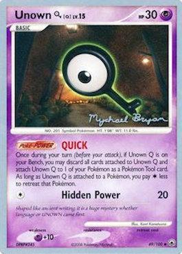 Unown Q LV.15 (49/100) (Happy Luck - Mychael Bryan) [World Championships 2010] | Fandemonia Ltd