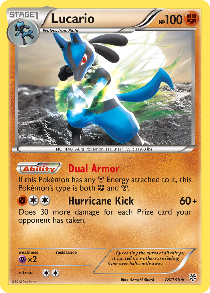 Lucario (78/135) [Black & White: Plasma Storm] | Fandemonia Ltd