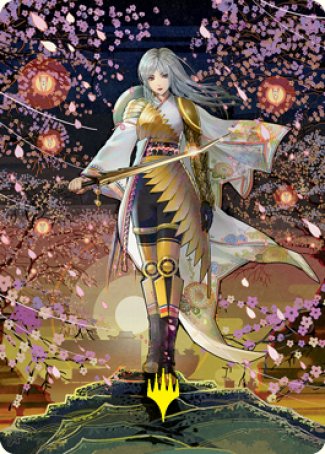 The Wandering Emperor 2 Art Card (Gold-Stamped Signature) [Kamigawa: Neon Dynasty Art Series] | Fandemonia Ltd