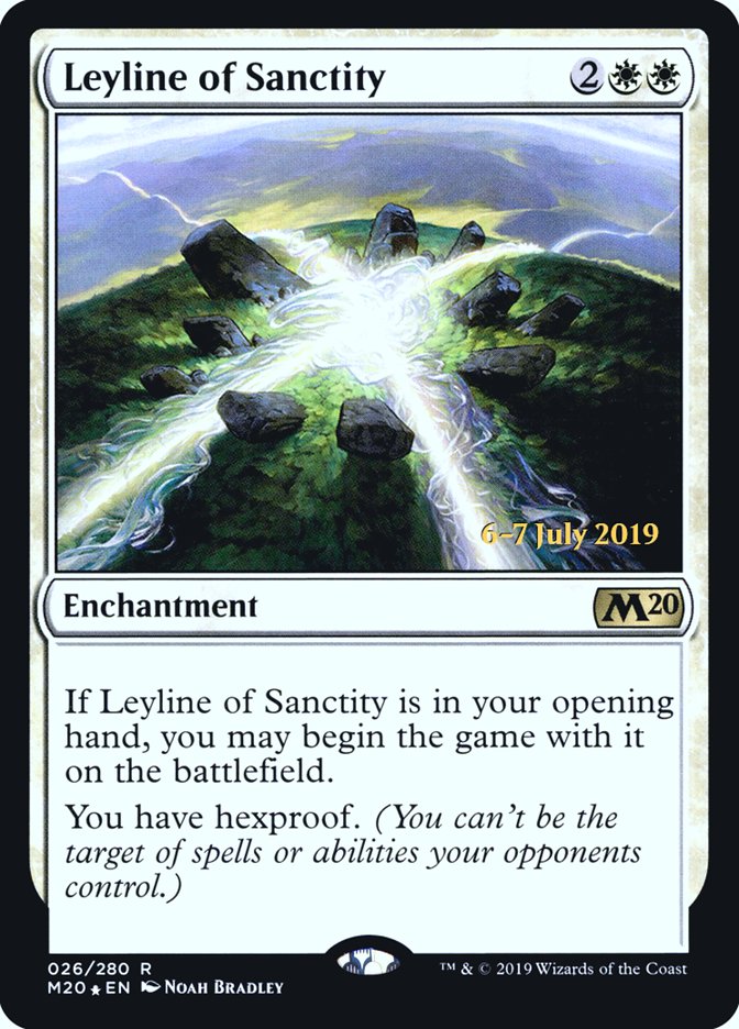 Leyline of Sanctity  [Core Set 2020 Prerelease Promos] | Fandemonia Ltd