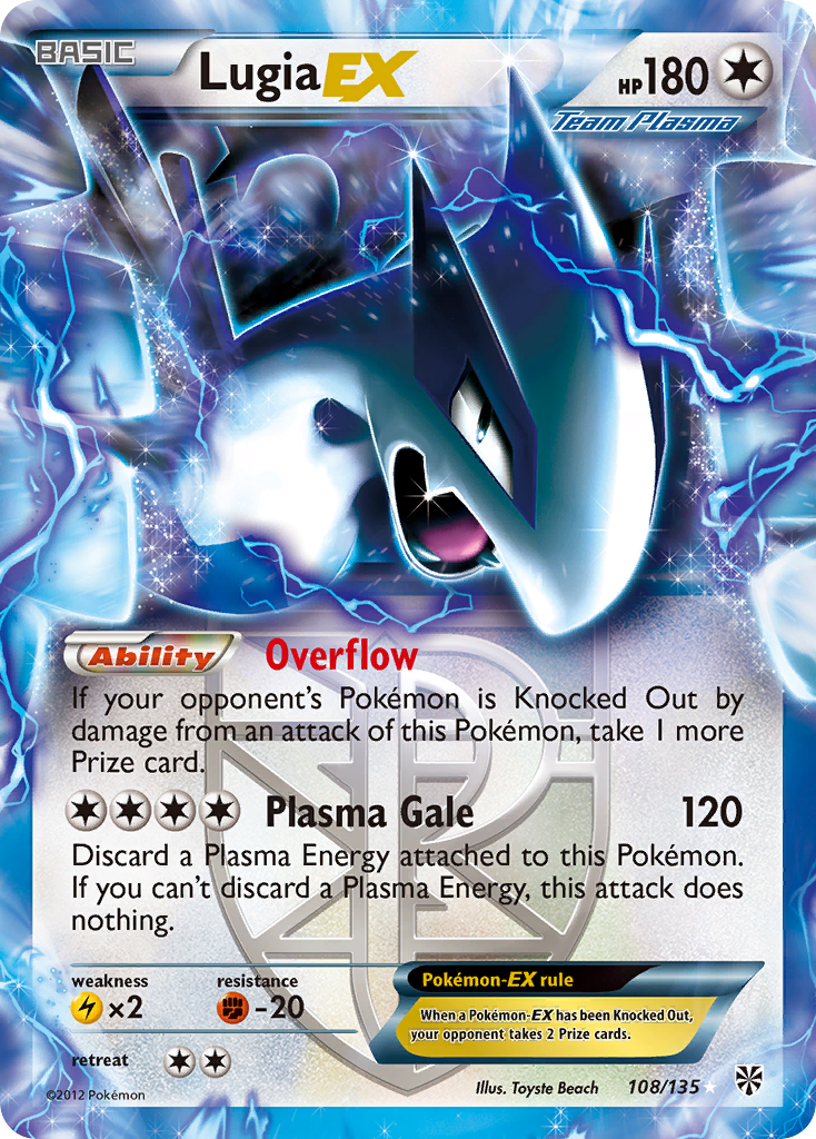 Lugia EX (108/135) [Black & White: Plasma Storm] | Fandemonia Ltd