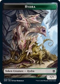 Hydra // Illusion Double-sided Token [Zendikar Rising Tokens] | Fandemonia Ltd