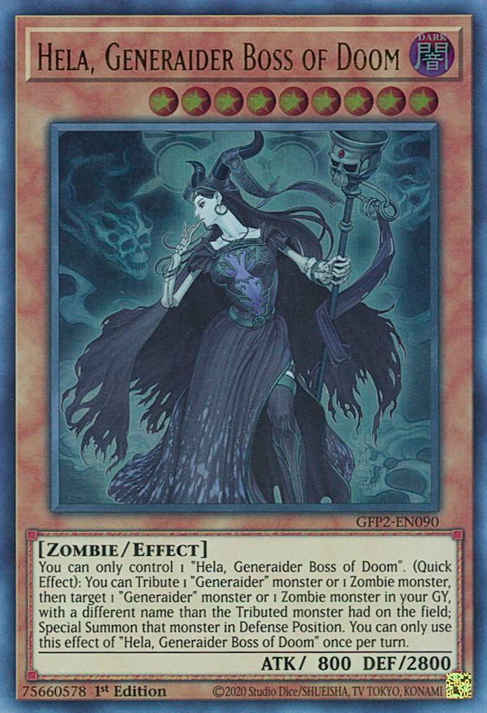 Hela, Generaider Boss of Doom [GFP2-EN090] Ultra Rare | Fandemonia Ltd