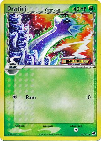 Dratini (46/101) (Delta Species) (Stamped) [EX: Dragon Frontiers] | Fandemonia Ltd