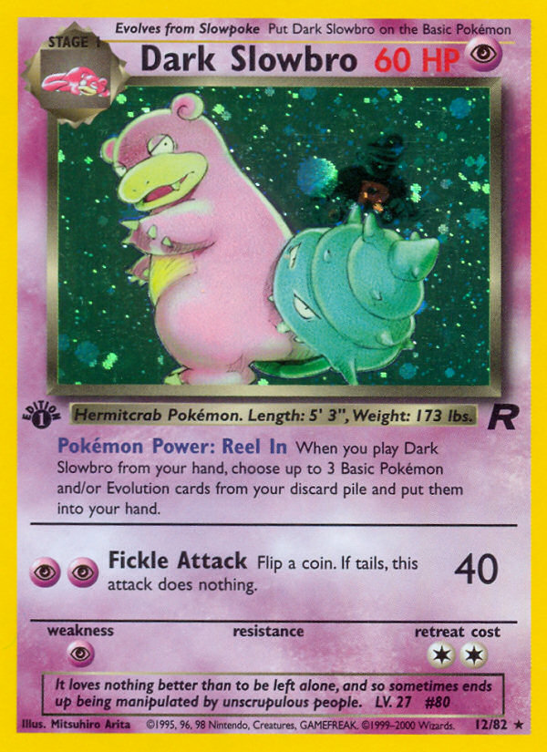 Dark Slowbro (12/82) [Team Rocket 1st Edition] | Fandemonia Ltd